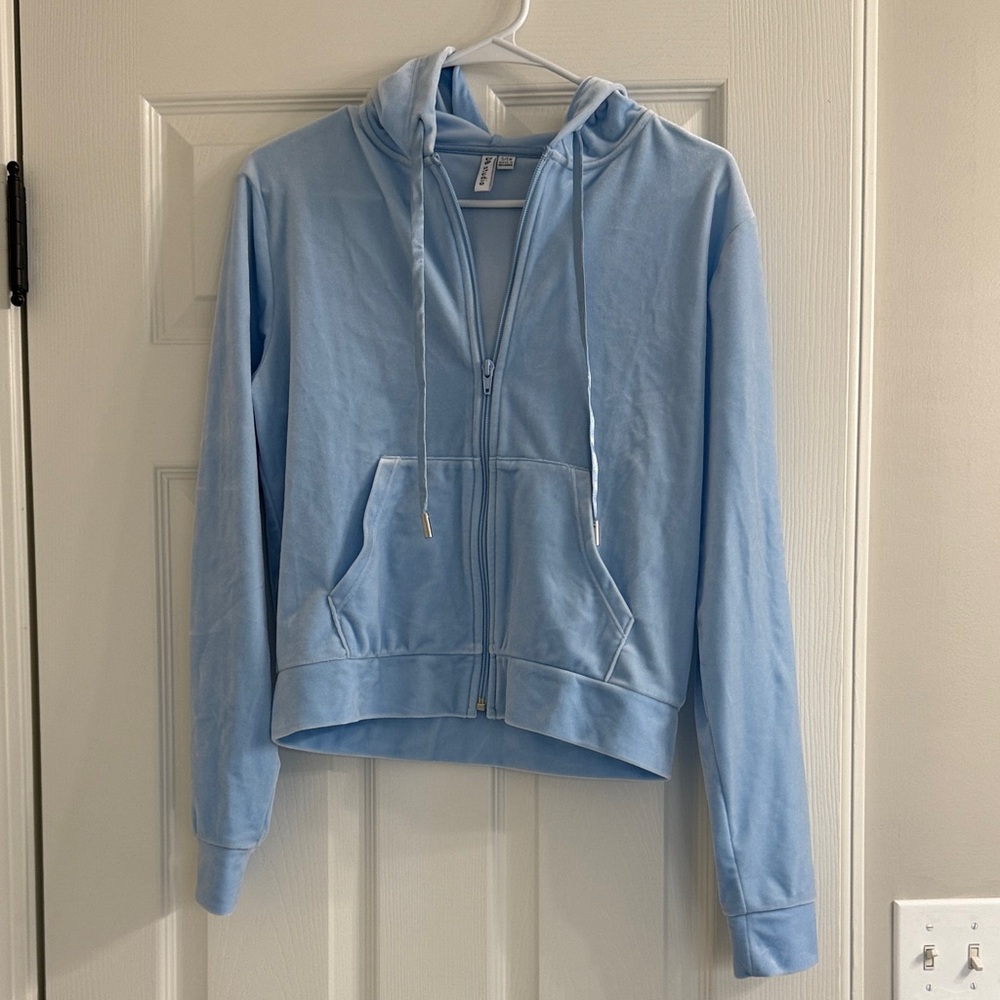David’s Bridal “bride” velour zip up hoodie
